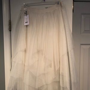 Bailey 44 Ivory tulle skirt